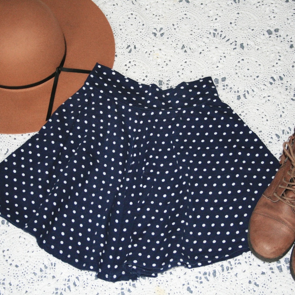 Polka dot circle skirt